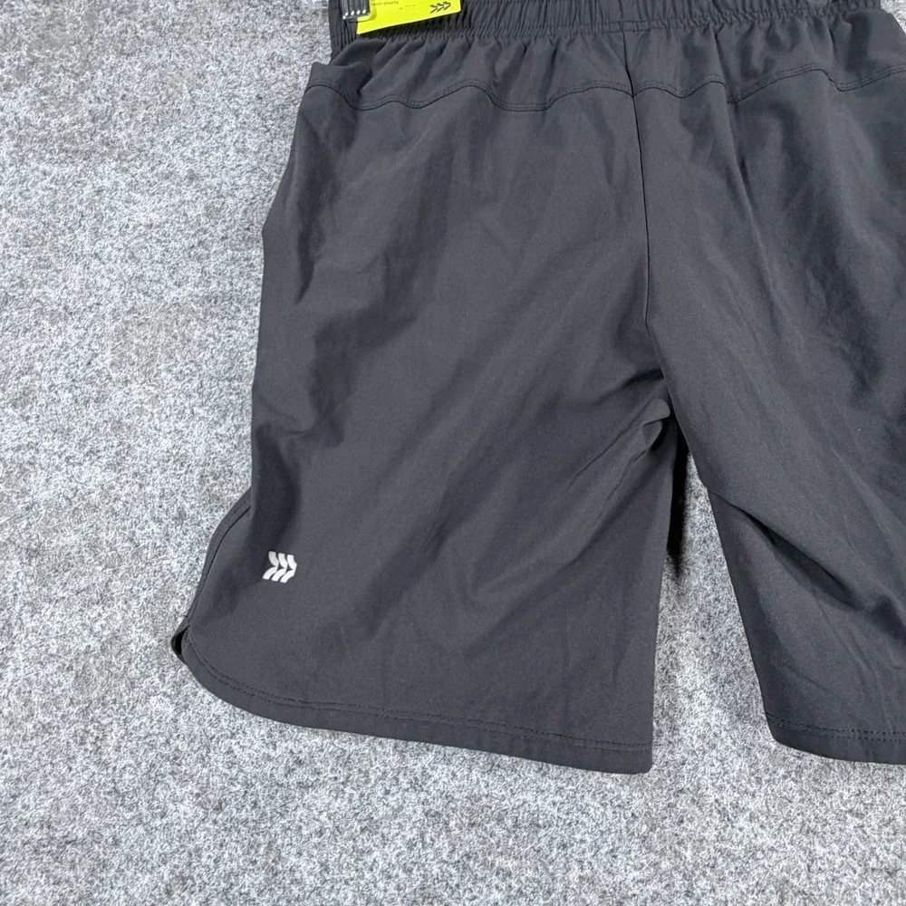 All In Motion Athletic Shorts Girls L(10/12) Black Stretch Elastic Waist Running